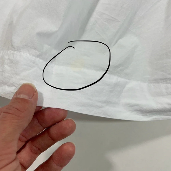 New Madewell Button Front Tiered Midi Dress White Size 4 - Picture 10 of 11